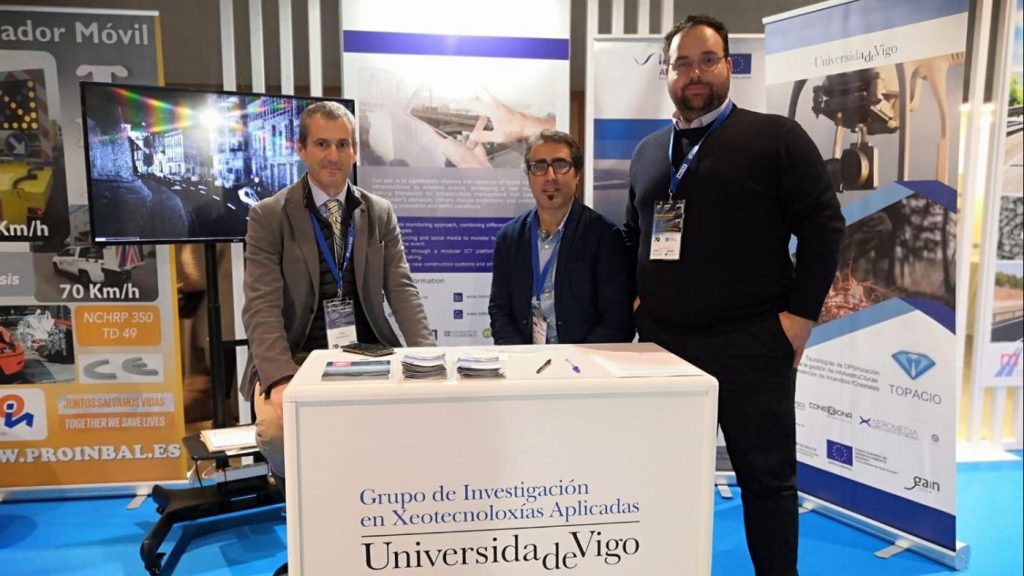 Os representantes da Universidade de Vigo en Innovacarretera